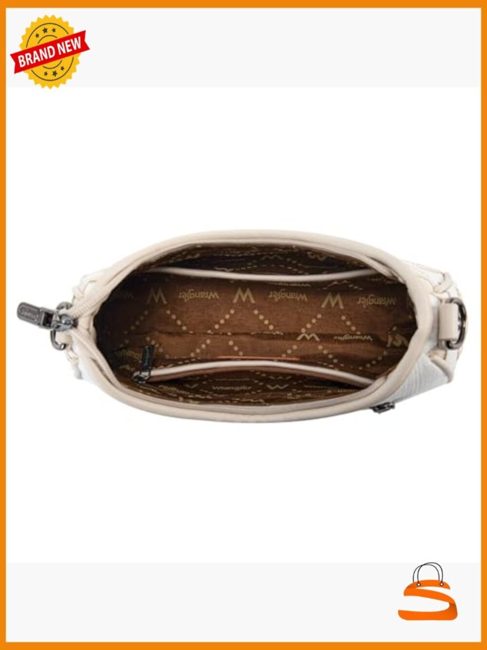 Western Aztec Crescent Hobo Shoulder Bag with Detachable Pouch - Picture 4 of 7